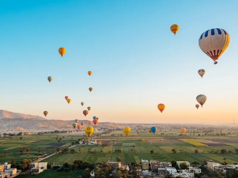 Promenade en montgolfière