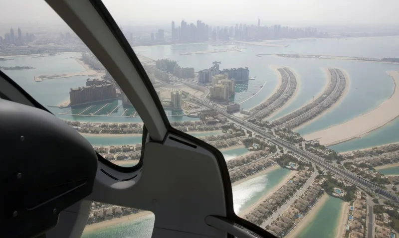 Helicóptero em Dubai