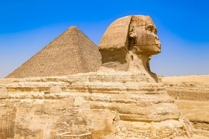Der ewige Blick der Großen Sphinx von Gizeh, Ägypten