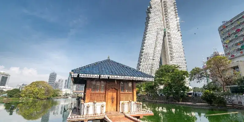 Templo Seema Malaka de Gangaramaya en Colombo, Sri Lanka.