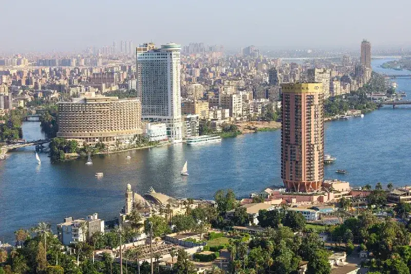 Blick auf den Nil in Kairo, Ägypten