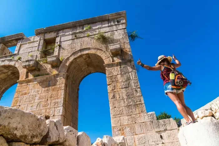 Patara city gate. Patara From Kalkan, Kas, Antalya