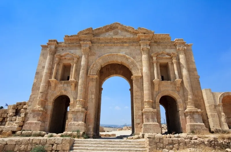 The Arch of Hadrian in Jerash