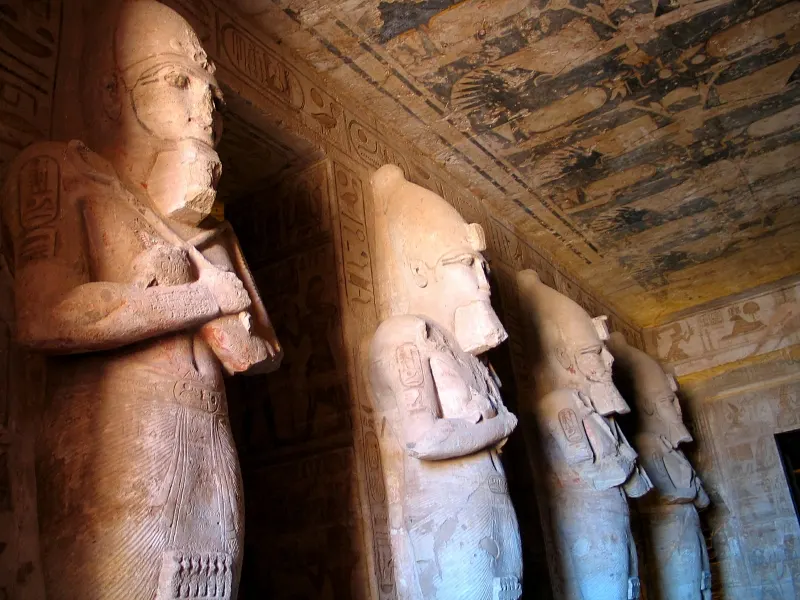 Pharaonic Statues in Abu Simbel Temple Pharaonic Statues in Abu Simbel Temple
