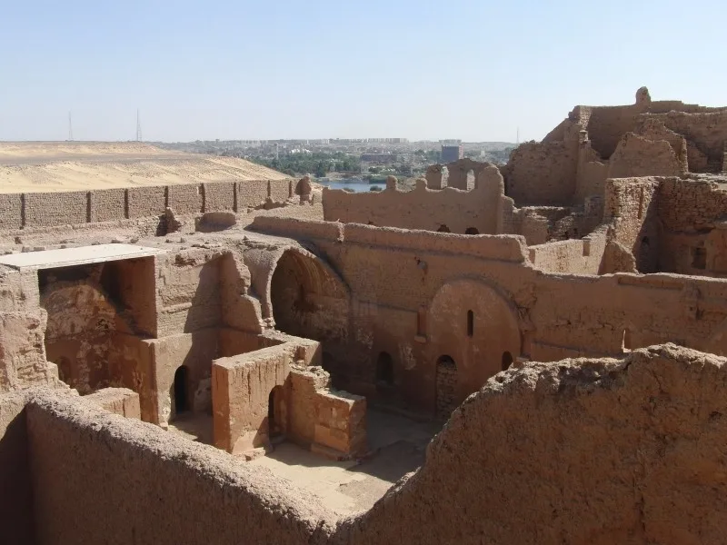 Monastère Saint Siméon depuis Assouan
