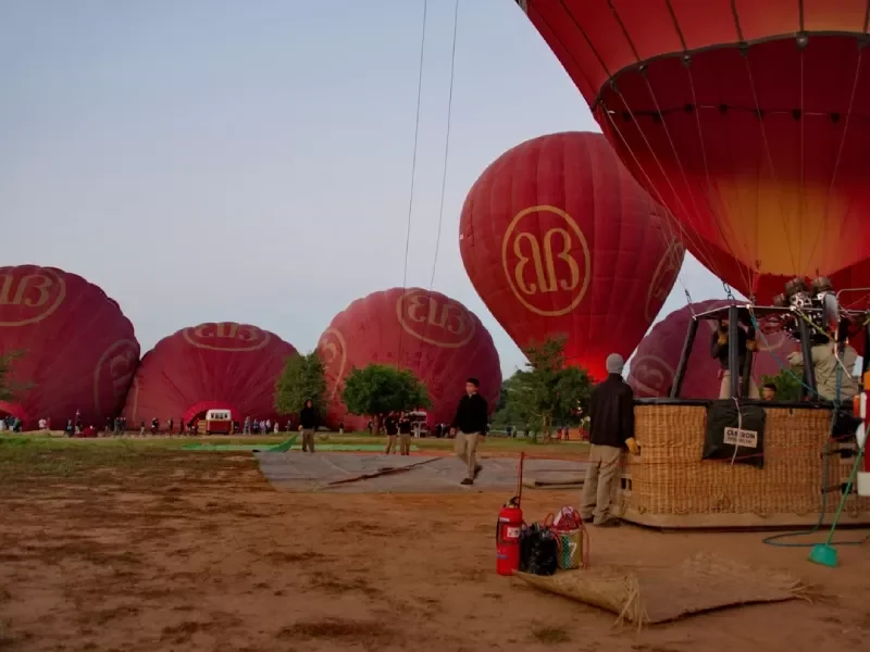 Promenade en montgolfière