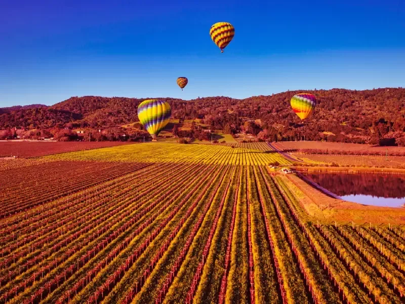 Promenade en montgolfière