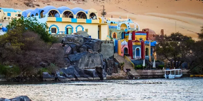 Una casa de estilo tradicional nubio