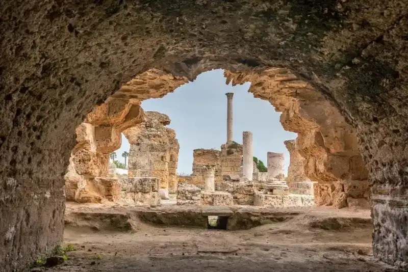 Antonine Baths in Carthage, Tunisia