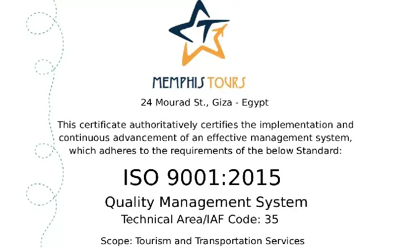 Memphis Tours Certificazione ISO