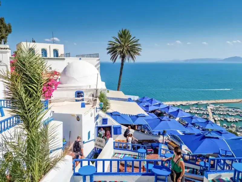 The village of Sidi Bou Said, Carthage, Tunisia