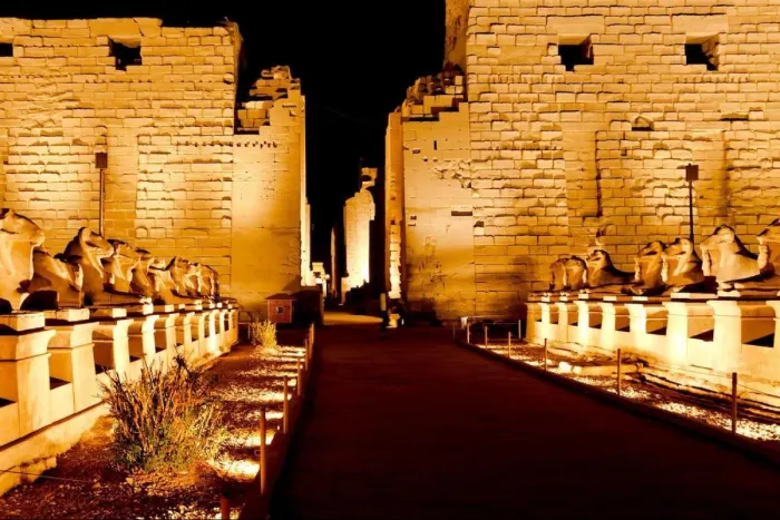 Sound and Light Show at Karnak Temple in Luxor