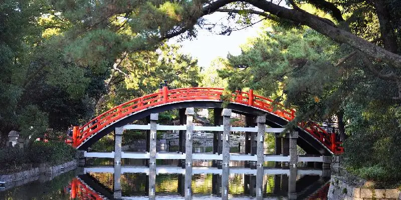 Il ponte del tamburo Taiko di Sumiyoshi Taisha