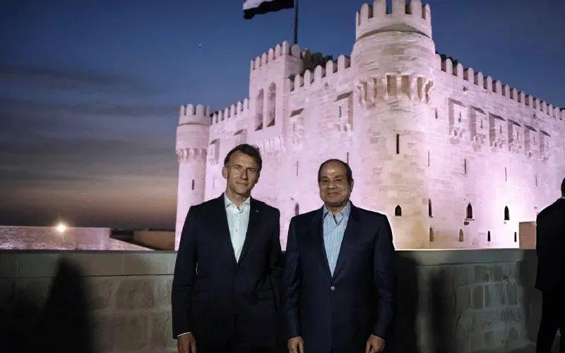 Macron en Égypte