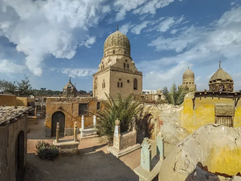 Mausolée du sultan Qaytbay dans la cité des morts Égypte, architecture mamelouke