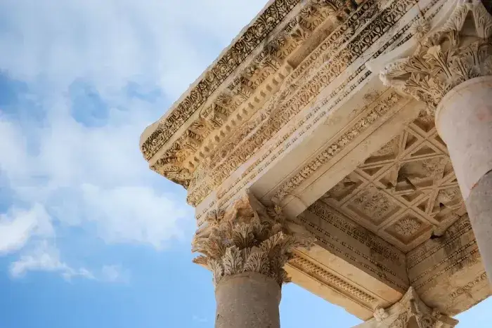 Close up ancient fountain Sagalassos details