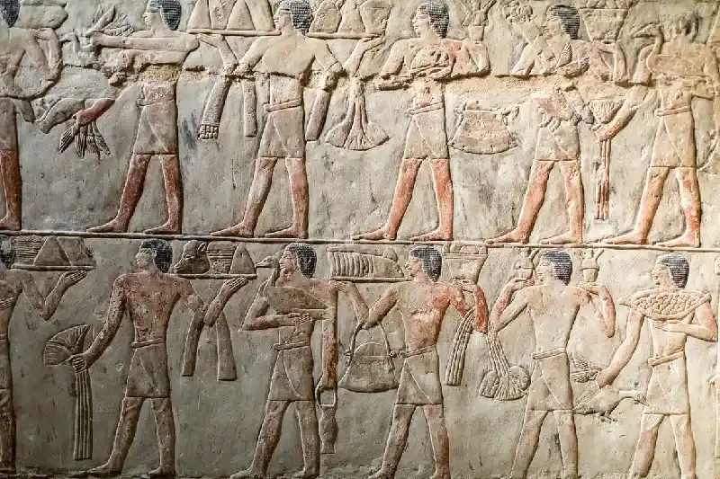 Antike Kunstwerke an den Grabwänden, Tal der Adligen