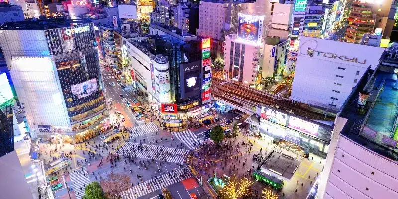 Cruce de Shibuya, Tokio, Japón.
