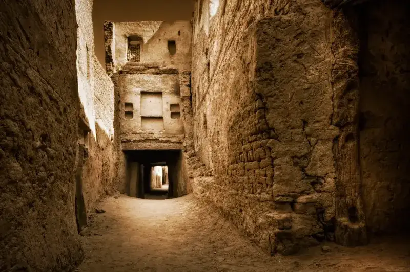 El-Qasr cerca del oasis de Dajla