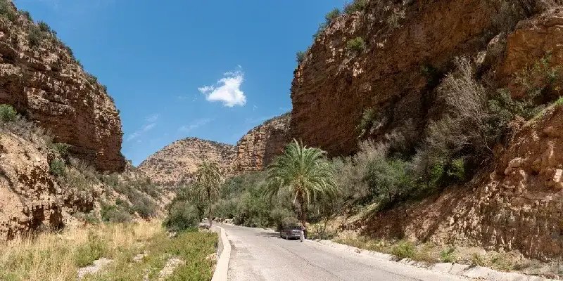 Hermoso paisaje cerca del Valle del Paraíso en la región de Agadir, Marruecos