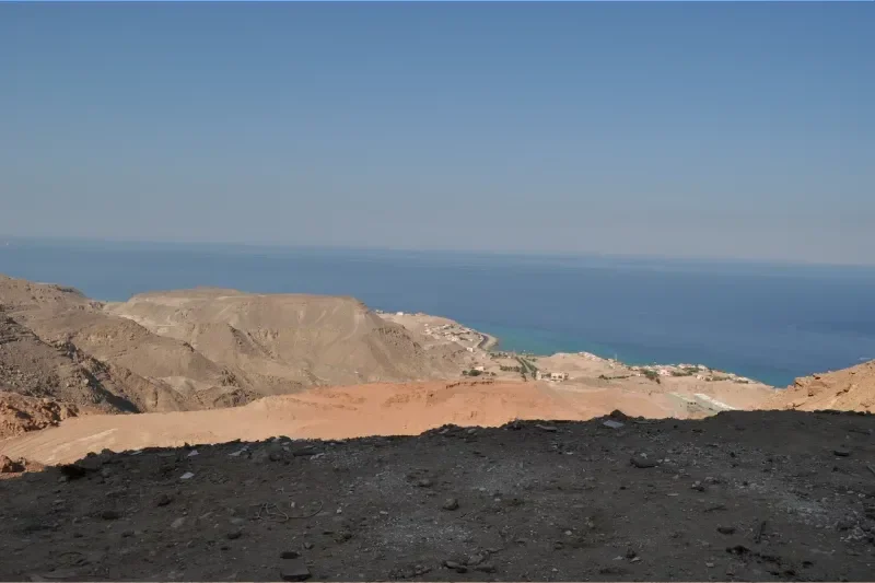 Berglandschaft bei Ain Sokhna in Ägypten nahe dem Roten Meer