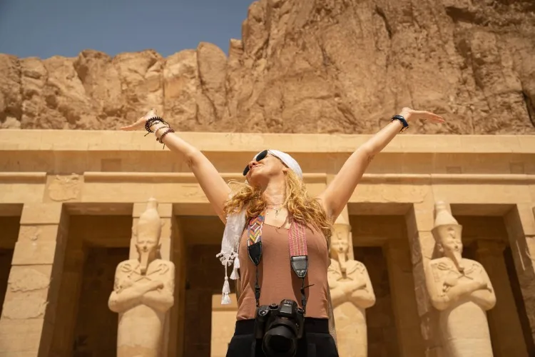 Woman Travelling to Egypt