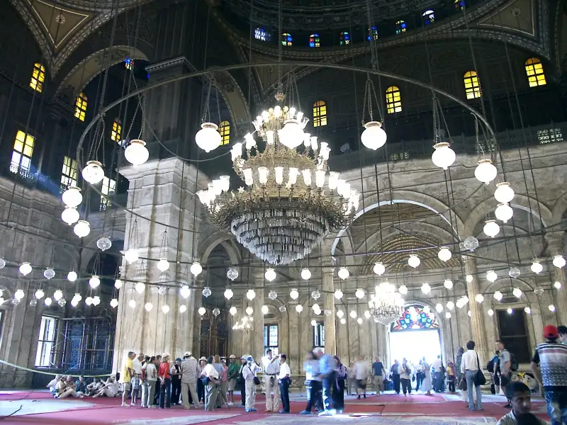 Interno della Moschea di Mohammed Ali 
