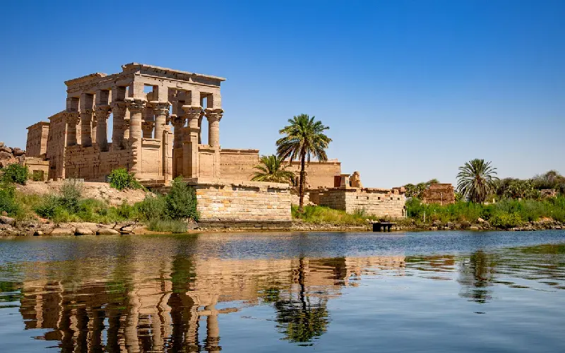 Philae Temple on the Nile at Aswan, Egypt