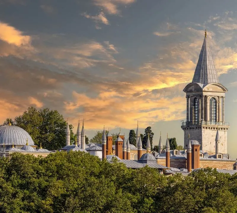 Palácio de Topkapi em Sultanahmet, cidade de Istambul, Turquia