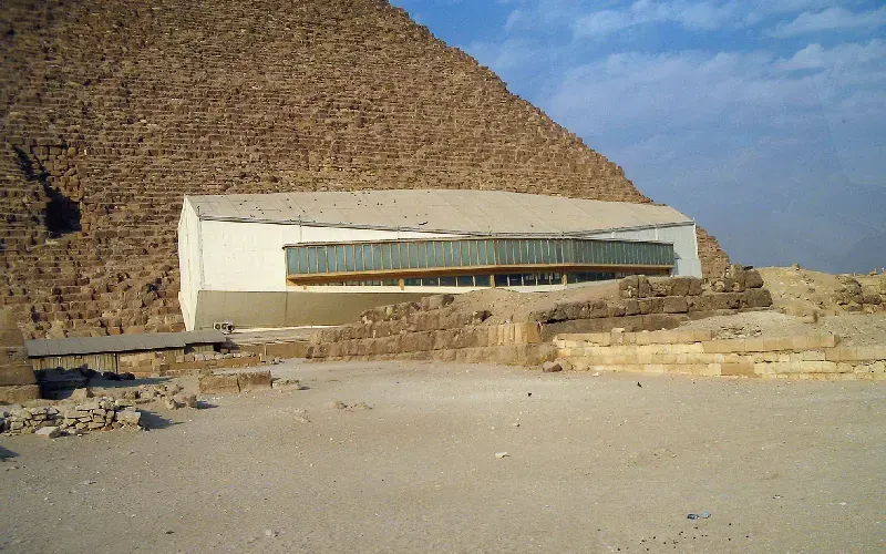 Giza Solar boat museum beside the Great Pyramid