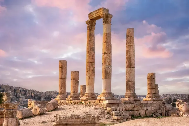 Der antike Herkulestempel in Amman, Jordanien