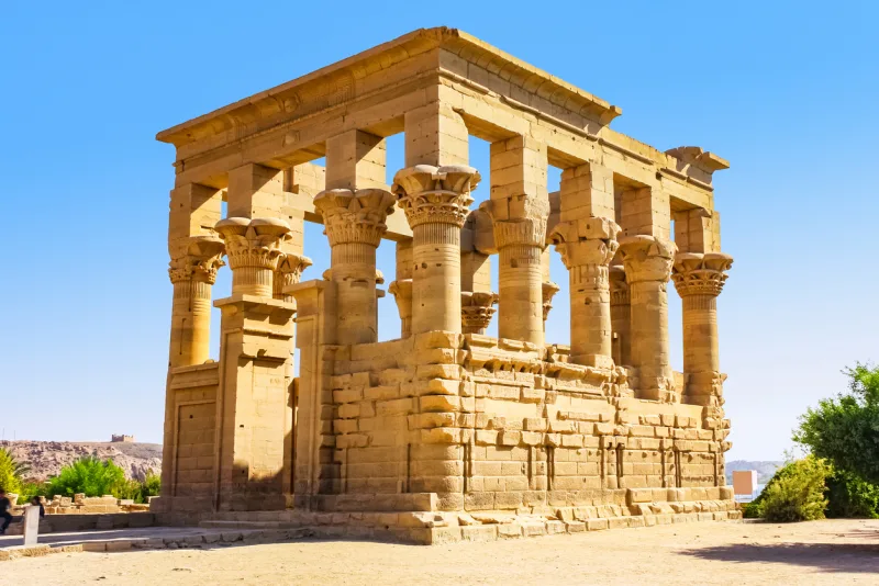 Trajan's Kiosk of Philae in Aswan, Philae Temple Aswan