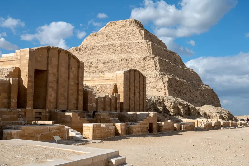 djoser step pyramid at saqqara, Egyptian Pyramids