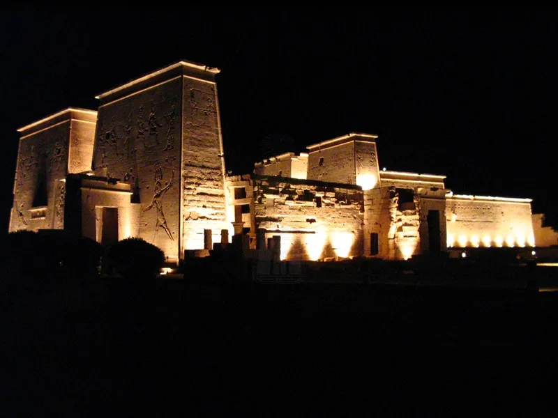 Spectacle de Son et Lumière à Philae