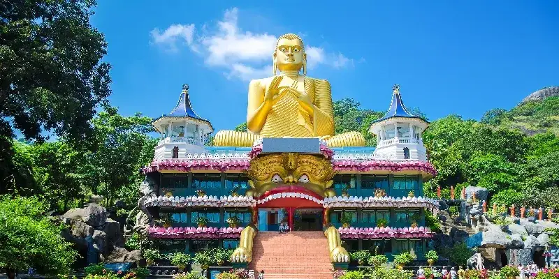 Templo de la cueva de Dambulla. Sri Lanka.
