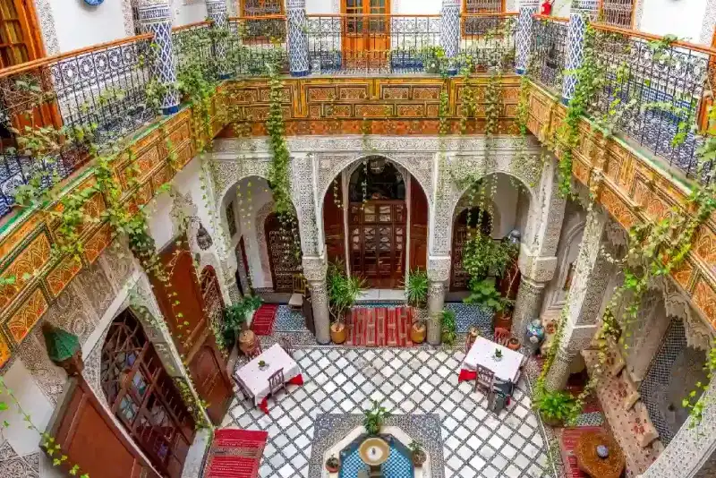 Riad típico en Marruecos