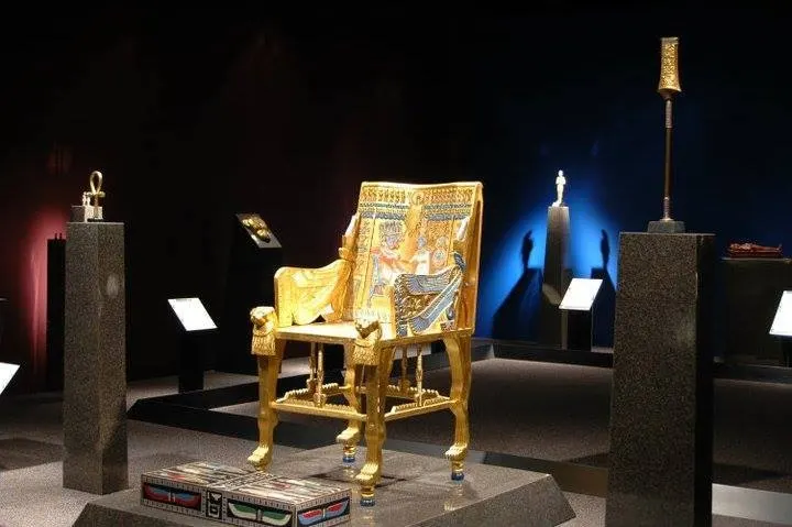 The chair of Tutankhamun in the Egyptian Museum Tour | Giza pyramids Tour | Cairo Day Tour | Egyptian Museum Tour The chair of Tutankhamun in the Egyptian Museum Tour | Giza pyramids Tour | Cairo Day Tour | Egyptian Museum Tour