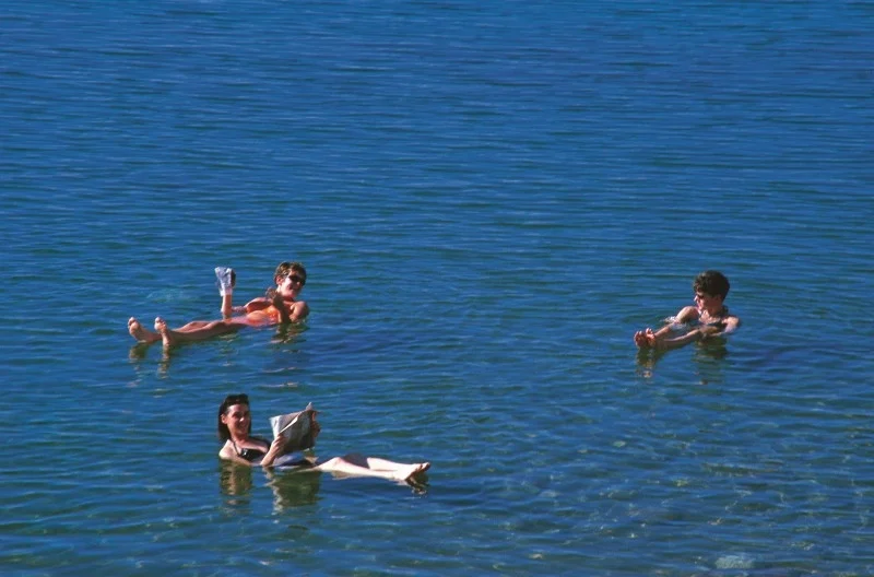 Floating on the Dead Sea