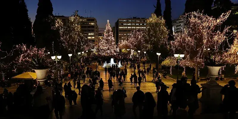 La Plaza Sintagma, Atenas, Grecia.