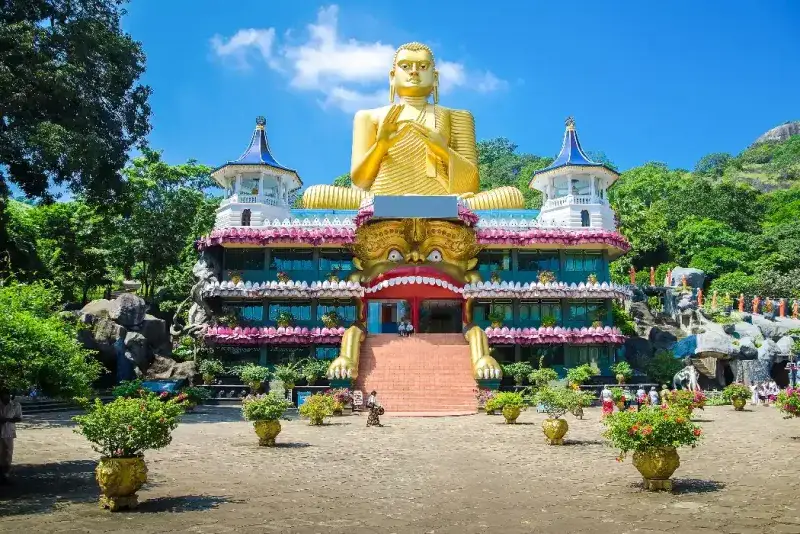 Templo de la cueva de Dambulla. Sri Lanka.
