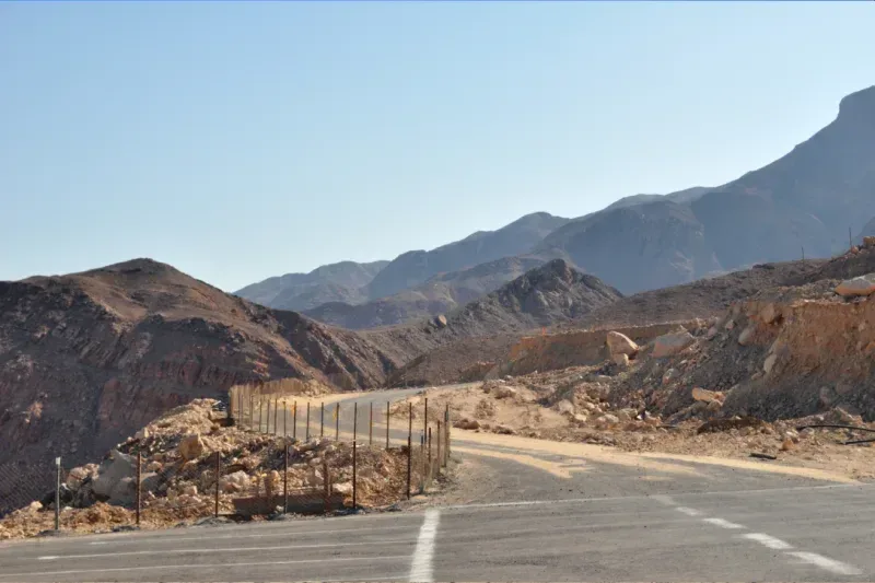 Berge bei Ain Sokhna in Ägypten nahe dem Roten Meer