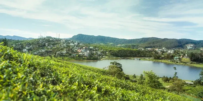 Lago Gregory, en Nuwara Eliya, Sri Lanka.