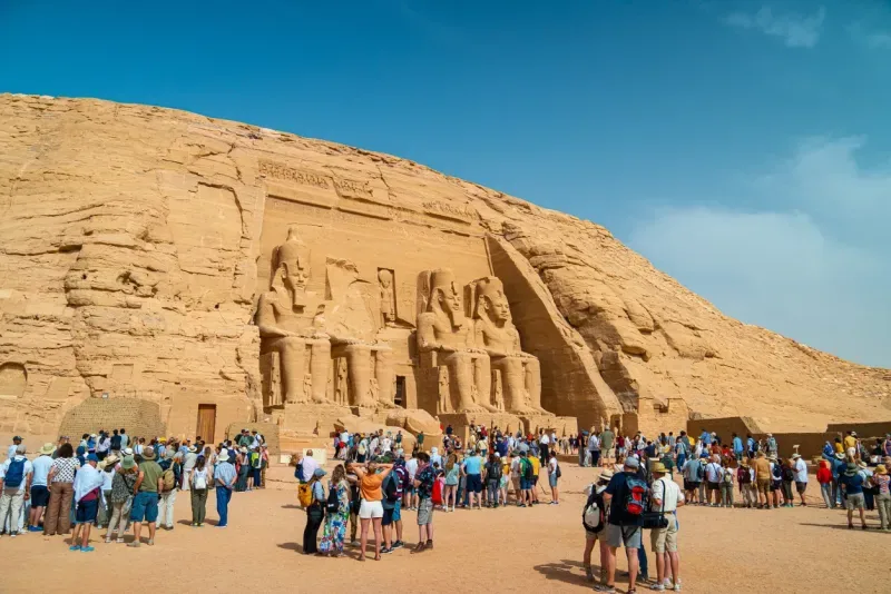 El Templo de Abu Simbel, Asuán, Egipto