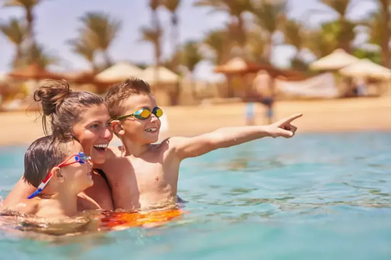Foto di una vacanza rilassante a Hurghada, in Egitto. Foto di alta qualità.
