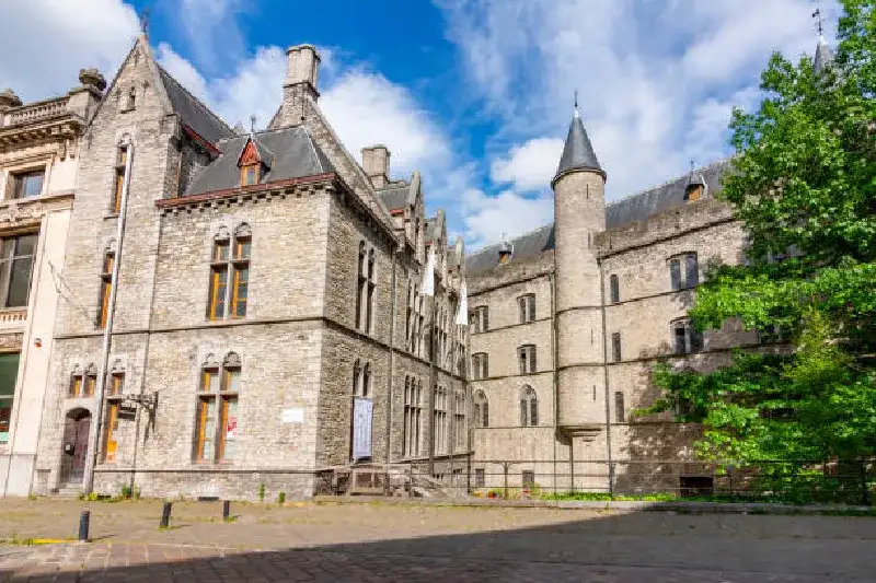 Burg des Teufels (Geeraard de Duivelsteen) in der Altstadt von Gent, Belgien