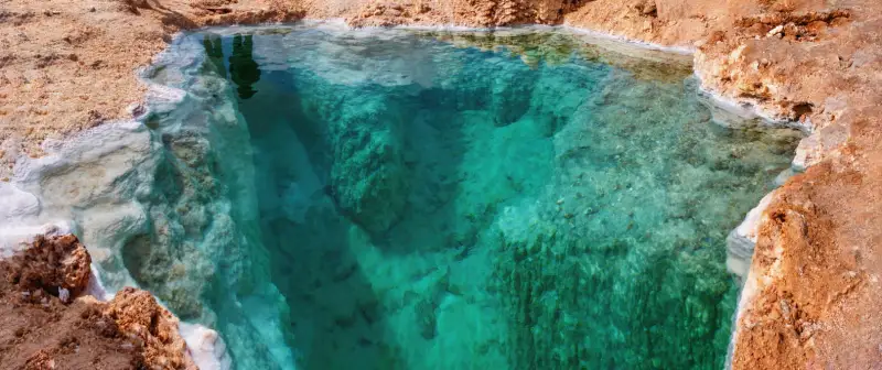 salt pool in Siwa, Siwa Oasis Egypt 