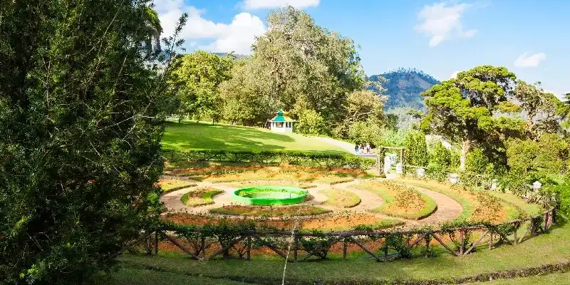 El jardín botánico Hakgala Sri Lanka.