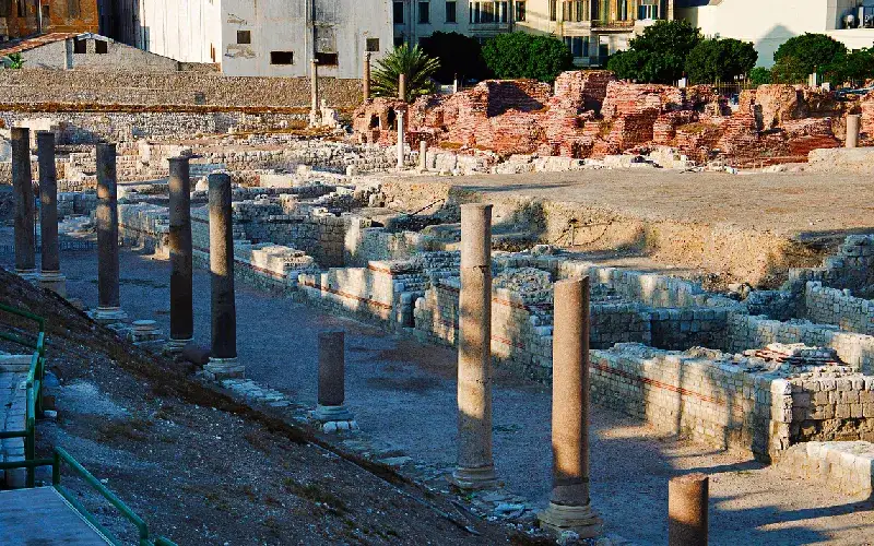 Ruins of the Roman amphitheatre of the II—IV centuries in Alexandria