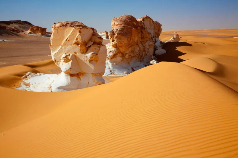 desert and escape in white desert near  Bahariya Oasis,  Bahariya Oasis Egypt