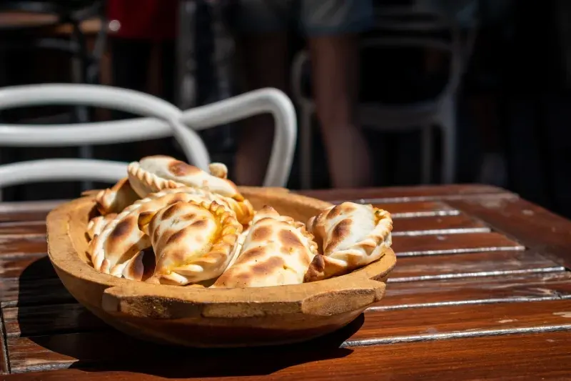 Huge plate full of Argentine Empanadas